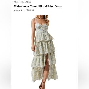 ASTR tiered floral dress